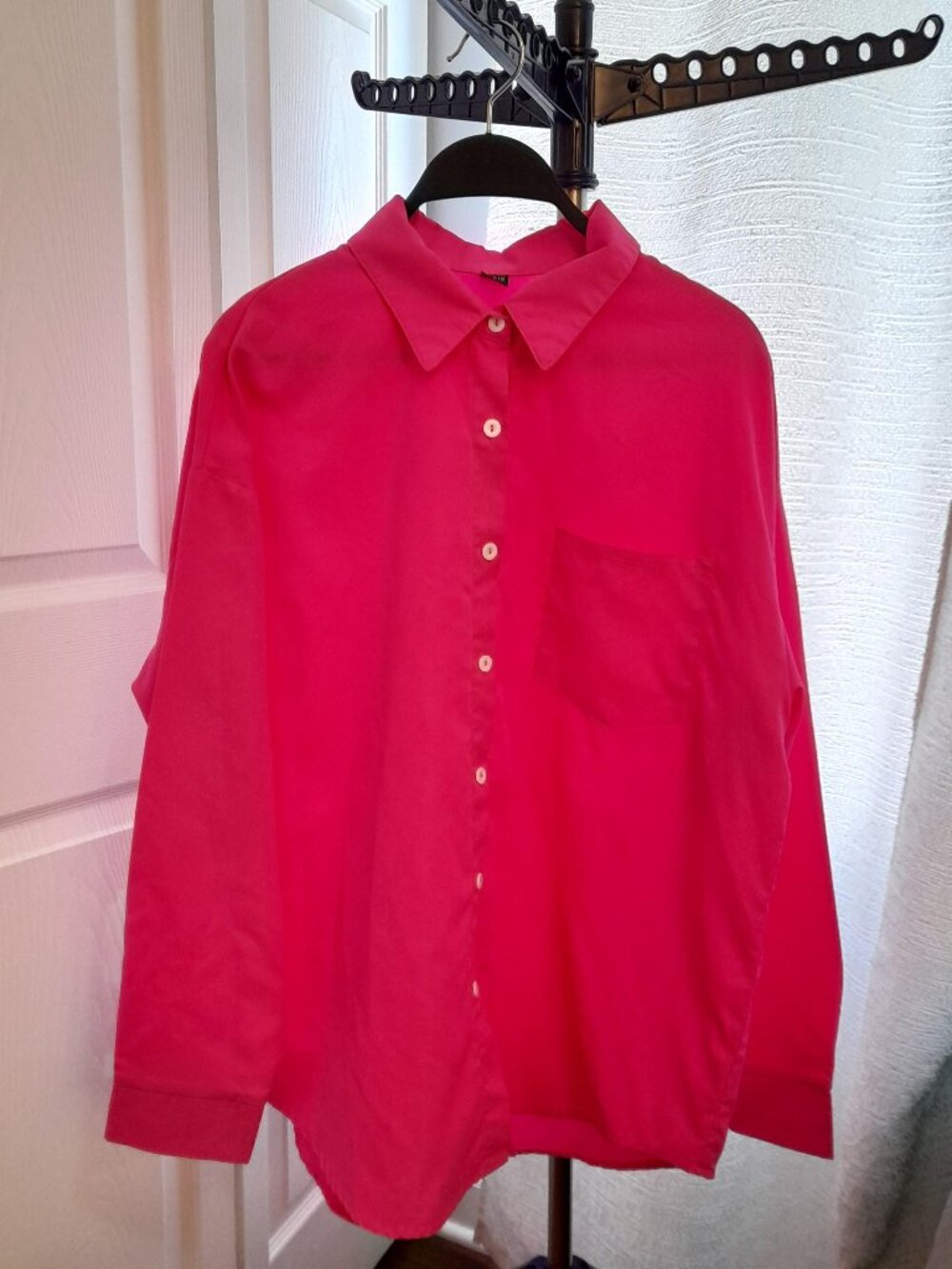 Hot Pink Button Down